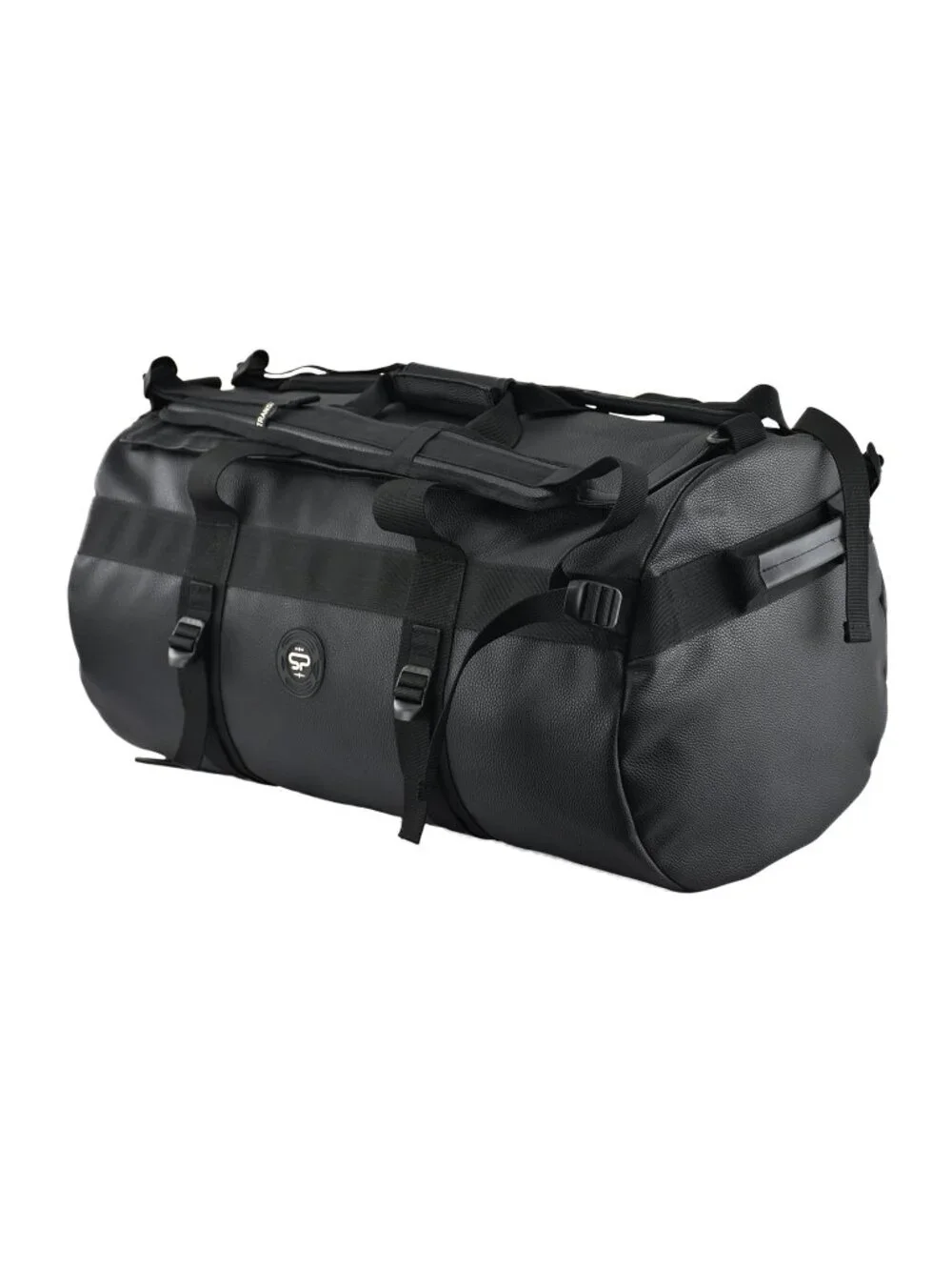 Transporter L Duffel Leather Backpack with Odor Control, Carbon Lined Travel Bag